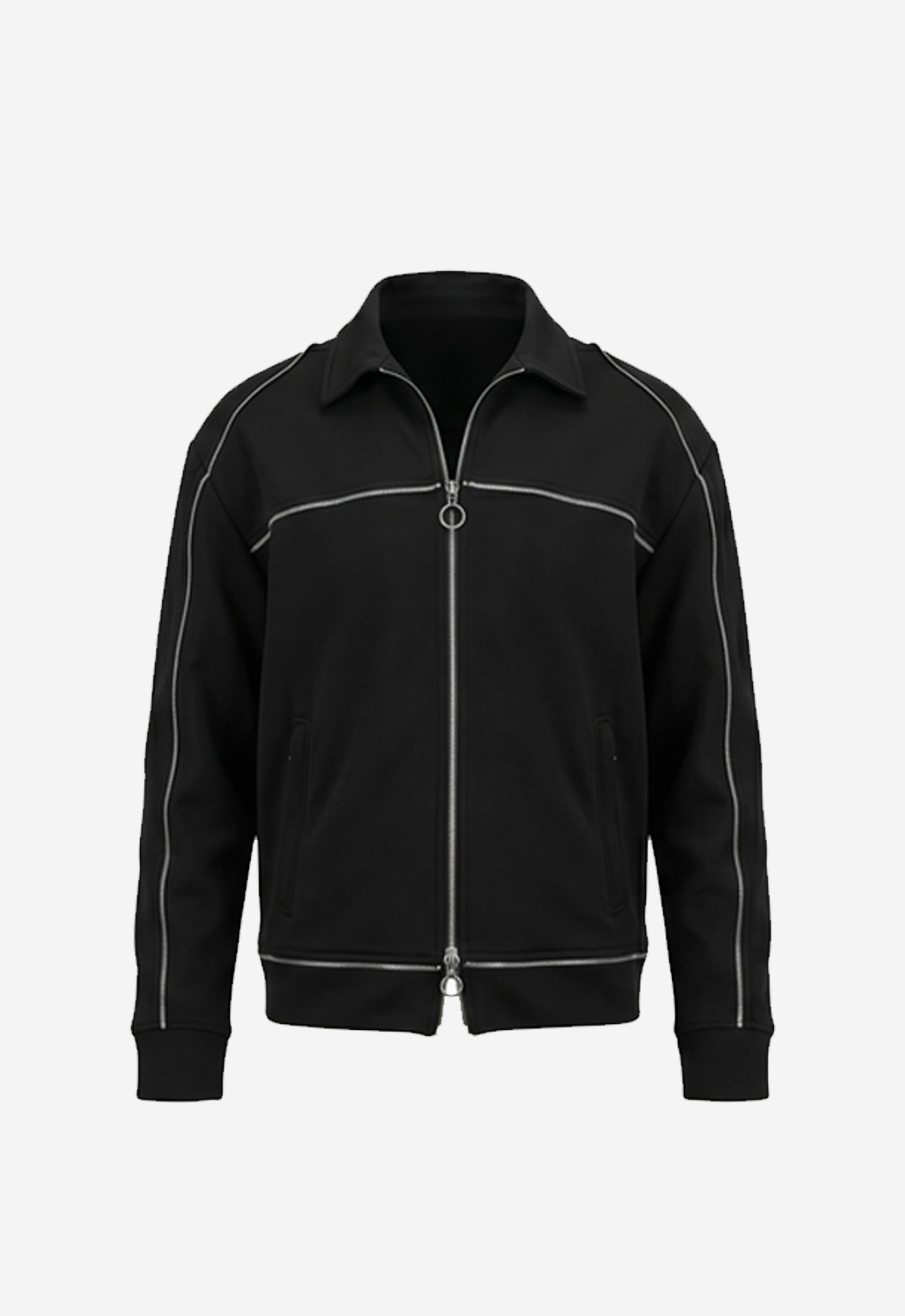 NoirCircuit Jacket worn — back view