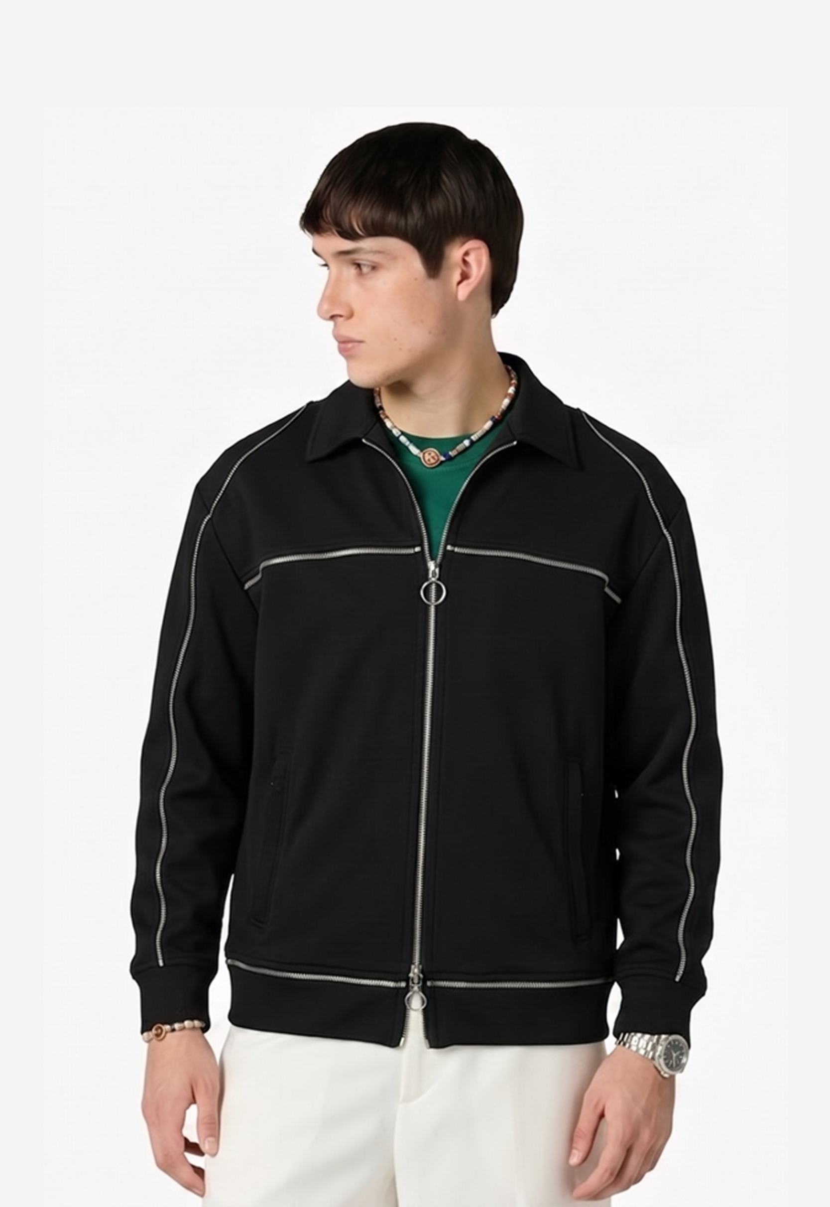 NoirCircuit Jacket — flat back product view